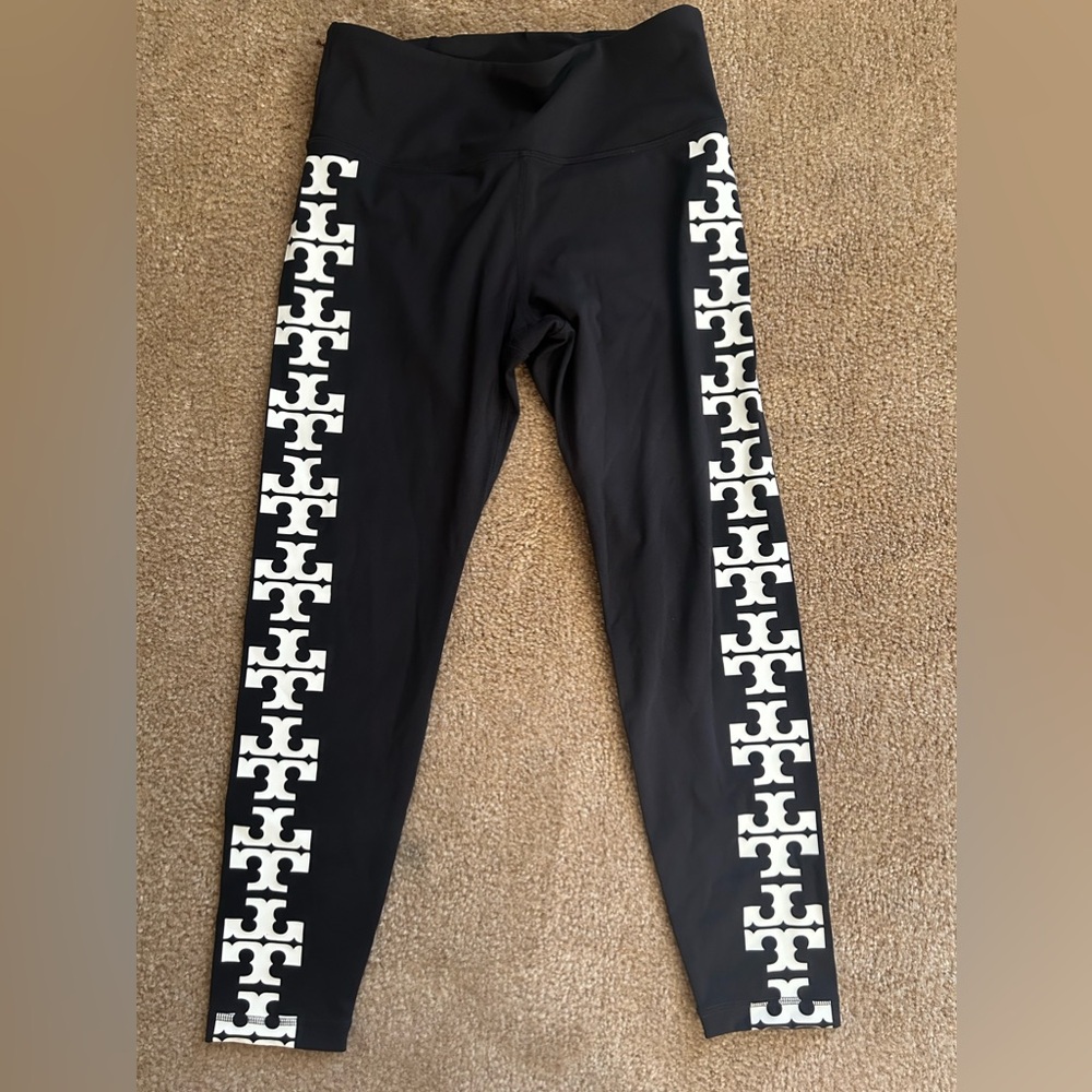 Tory Burch Set:Logo Compression 7/8 Leggings(sz L)